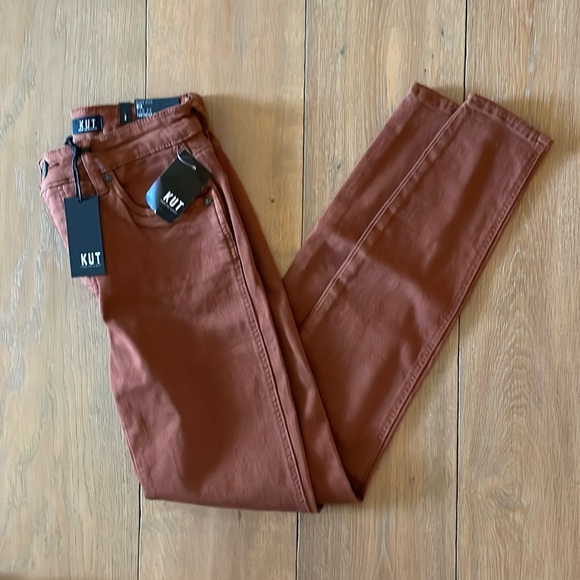 NWT KUT From the Klorh Mia HR Toothpick Skinny Jean- Clay- Size 2 - Picture 1 of 9